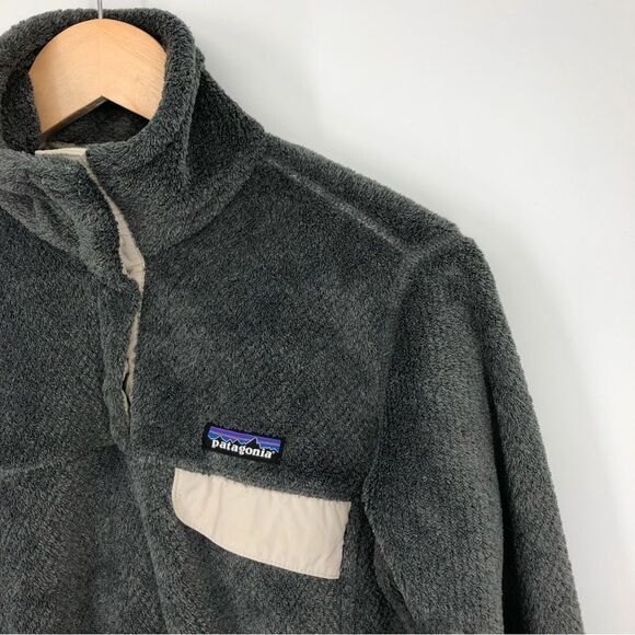 Patagonia Snap T Pullover Womens Small Gray Thermal Pro Fleece - Picture 2 of 11